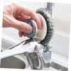 COLLBATH Kitchen Dish Scrubber Brush Handle Stainless Steel Bristles Heavy Duty Cleaning Tool for Pots Pans and Dishes for Kitchen Use view 4