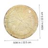 SAFIGLE 10pcs Wood Grain Paper Dessert Plates Sturdy Serving Plates for Festivals Parties Everyday Use for Cakes Salads and Snacks view 2