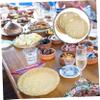 SAFIGLE 10pcs Wood Grain Paper Dessert Plates Sturdy Serving Plates for Festivals Parties Everyday Use for Cakes Salads and Snacks view 3