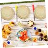 SAFIGLE 10pcs Wood Grain Paper Dessert Plates Sturdy Serving Plates for Festivals Parties Everyday Use for Cakes Salads and Snacks view 4