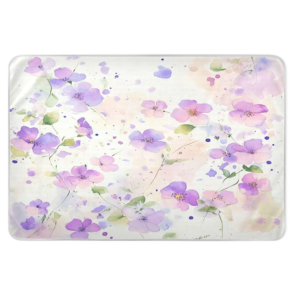 CEBUGI 34 x 52Washable Underpads Heavy Absorbency Waterproof Incontinence Bed Pads Floral Pattern Pee Pads for Adults Kids and Baby