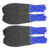Holibanna 2 Pairs Long Rubber Gloves for Kitchen Cleaning Elbow Dishwashing Gloves Long Sleeve Comfortable Nonslip Lining for Efficient Use view 1