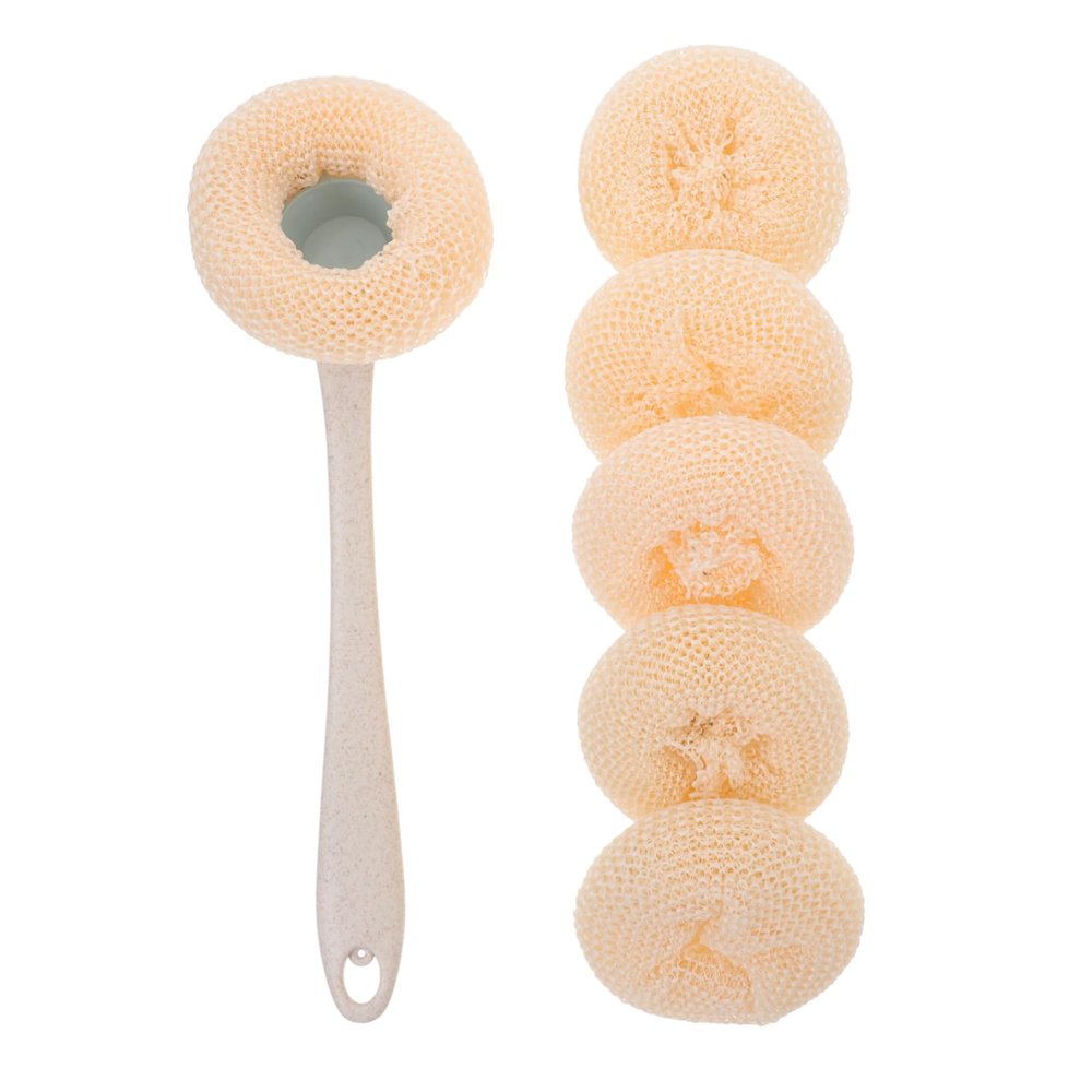 Ciieeo Dish Brush Handle Long Handle Dish Scrubbers Stove Top Cleaner Pot Scrubber