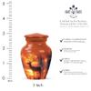 JAGLASH Deer Funeral Urns for Adult Ashes Women & Men Large 10 Inch - Keepsake 3 Inch Urns for Human Ashes - Burial Urn for Mom & Dad - Cremation Urn for Loved Ones (1 Large, 4 Keepsake) view 2