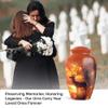 JAGLASH Deer Funeral Urns for Adult Ashes Women & Men Large 10 Inch - Keepsake 3 Inch Urns for Human Ashes - Burial Urn for Mom & Dad - Cremation Urn for Loved Ones (1 Large, 4 Keepsake) view 3