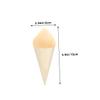 LABRIMP 50Pcs Miniature Ice Cream Cones Disposable Holders for Charcuterie Waffle Treats for Parties Catering and Restaurants view 2