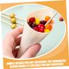 LABRIMP 50Pcs Miniature Ice Cream Cones Disposable Holders for Charcuterie Waffle Treats for Parties Catering and Restaurants view 3
