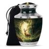 JAGLASH Deer Burial Urns for Human Ashes Adult Man & Women 10 Inch - Large Urns for Human for Husband & Wife - Urn for Adult Male - Remembrance for Loved Ones view 1