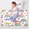 CEBUGI 34 x 52Washable Underpads Heavy Absorbency Waterproof Incontinence Bed Pads Rainbows Hearts Pee Pads for Adults Kids and Baby view 3