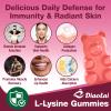DIAOLAI L-Lysine 1200mg Gummies, Chewable Lysine Supplement for Adults, Immune Support, Collagen Formation Support, Lip & Skin Health, Vegan, Raspberry Flavor, 120 Count view 3