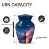 Yatskia Lighthouse Sea Little Keepsake Urns for Human Ashes Adult Mother and Father, Large Cremation Urn for Ashes Adult Dad, (Classic 10 Inch and 3 Inch) view 3