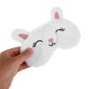 PartyKindom 2pcs Animal Sleep Mask Plush Blindfold Fox Rabbit Eye Covers for Boys and Girls Teens Women Men Luxury Faux Fur Light Blocking Comfortable Fit view 3