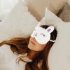 PartyKindom 2pcs Animal Sleep Mask Plush Blindfold Fox Rabbit Eye Covers for Boys and Girls Teens Women Men Luxury Faux Fur Light Blocking Comfortable Fit view 4