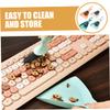 PRETYZOOM 4-Piece Mini Broom and Dustpan Set Small Natural Whisk Sweeping Brush for Keyboard Car Vent and Home Cleaning Supplies view 4