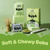 Matcha Latte Instant Bubble Pearl Matcha Milk Tea Kit with Authentic Brown Sugar Tapioca Pearls, Ready in Under One Minute, Paper Straws Included 3 Servings Yulu Foods view 3