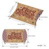 16 Pieces Christmas Gift Pillow Boxes, Candy Treat Goodie Small Kraft Paper Box for Wedding New year Birthday Bachelorette Baby Shower Party Favors Supplies view 2
