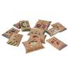 16 Pieces Christmas Gift Pillow Boxes, Candy Treat Goodie Small Kraft Paper Box for Wedding New year Birthday Bachelorette Baby Shower Party Favors Supplies view 3