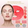 Veraylife Red Light Therapy Mask for Face, LED Facial Mask, Skin Care Light with Near Infrared 850nm & Adjustable Blue Light, Portable Home Device with 7 Colors & 8 Modes, 432 Beads Pro LEDs (White-F) view 2