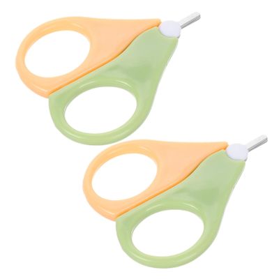 2Pcs Safe Nail Clippers for Newborns and Stainless Trimmer Scissors Precision Nail Care Tool for Boy Girl and Durable Comfortable Manicure
