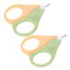 2Pcs Safe Nail Clippers for Newborns and Stainless Trimmer Scissors Precision Nail Care Tool for Boy Girl and Durable Comfortable Manicure view 1