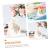 HEATSHAKING 100pcs Sheer Organza Drawstring Bags for Weddings Parties Events Transparent present Pouches for Candy Jewelry and Favor Presentations Milk view 3
