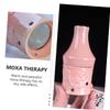 Pink Ceramic Moxa Burner Container for Warm Therapy Face Use view 3