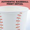 4 1/4" x 2 1/2" Baseball Disposable Paper Snack Cups - 12 Count view 2