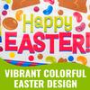 12" x 17" Bulk Easter Candy Plastic Goody Bags for 50 view 3
