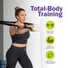 GoFit Safe Sleeve 100lbs Extreme-Resistance Power Tube for Strength Training, Full-Body Workouts, Muscle Toning, Home and Gym Exercise, Durable Heavy-Duty Resistance Band, Black view 3