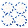 Mobestech 60pcs Triangle Flag Toothpick Decorative Food Picks for Cakes Desserts and Fruit Salads Smooth and Safe Picks for Parties and Celebrations view 1