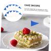 Mobestech 60pcs Triangle Flag Toothpick Decorative Food Picks for Cakes Desserts and Fruit Salads Smooth and Safe Picks for Parties and Celebrations view 4