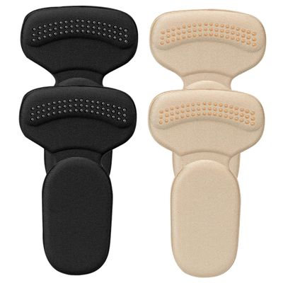 IWOWHERO 2 Pairs Thick High Heel Cushions Adhesive Backing Soft Foam Heel Liner Pads for Womens Shoes for Comfort in Everyday Wear