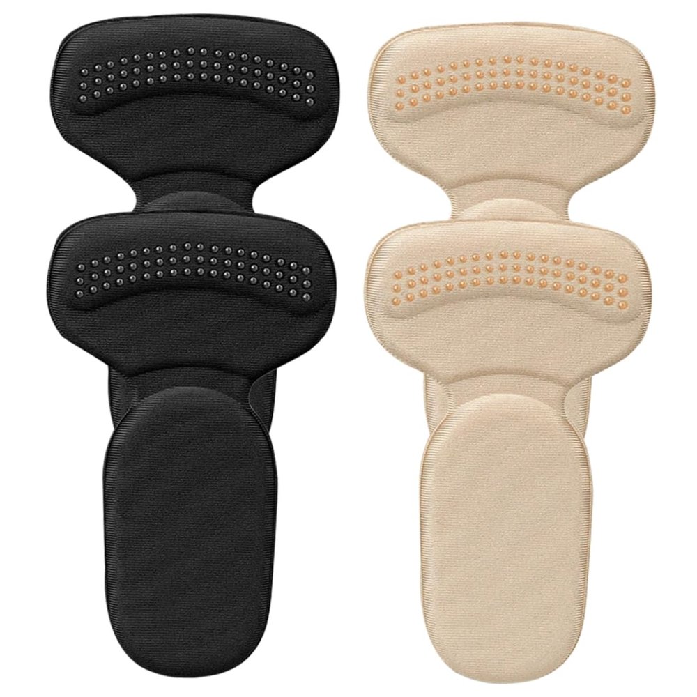 IWOWHERO 2 Pairs Thick High Heel Cushions Adhesive Backing Soft Foam Heel Liner Pads for Womens Shoes for Comfort in Everyday Wear