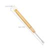 VALICLUD 3pcs Titanium Alloy Ear Spoon Reusable Ear Wax Remover Fsa Removal Tool Portable Cleaner Key Ring view 2