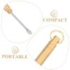 VALICLUD 3pcs Titanium Alloy Ear Spoon Reusable Ear Wax Remover Fsa Removal Tool Portable Cleaner Key Ring view 3