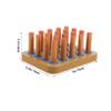 Toddmomy Hand Exercise Board Wooden Pegs for Boys and Girls Adults Hand Therapy Equipment view 2