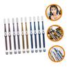 Beaupretty 10pcs Ergonomic Handle Toothbrush Replacement Heads Soft Silicone Toothbrush Heads for Household Travel Use Random Color view 2