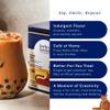 Herbs & Kettles Masala Chai Boba Kit | Assam Black Tea with Ginger, Cardamom, Cinnamon, Cloves & Black Pepper + Chewy Tapioca Pearls | DIY Bubble Tea Kit with Reusable Straws & Easy Instructions view 3