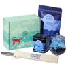 Herbs & Kettles Lavish Blue Tea Boba Kit | Butterfly Pea Flower Tea with Green Tea, Lemongrass, Ginger & Mint + Chewy Tapioca Pearls | DIY Color-Changing Bubble Tea Kit with Reusable Straws | view 1