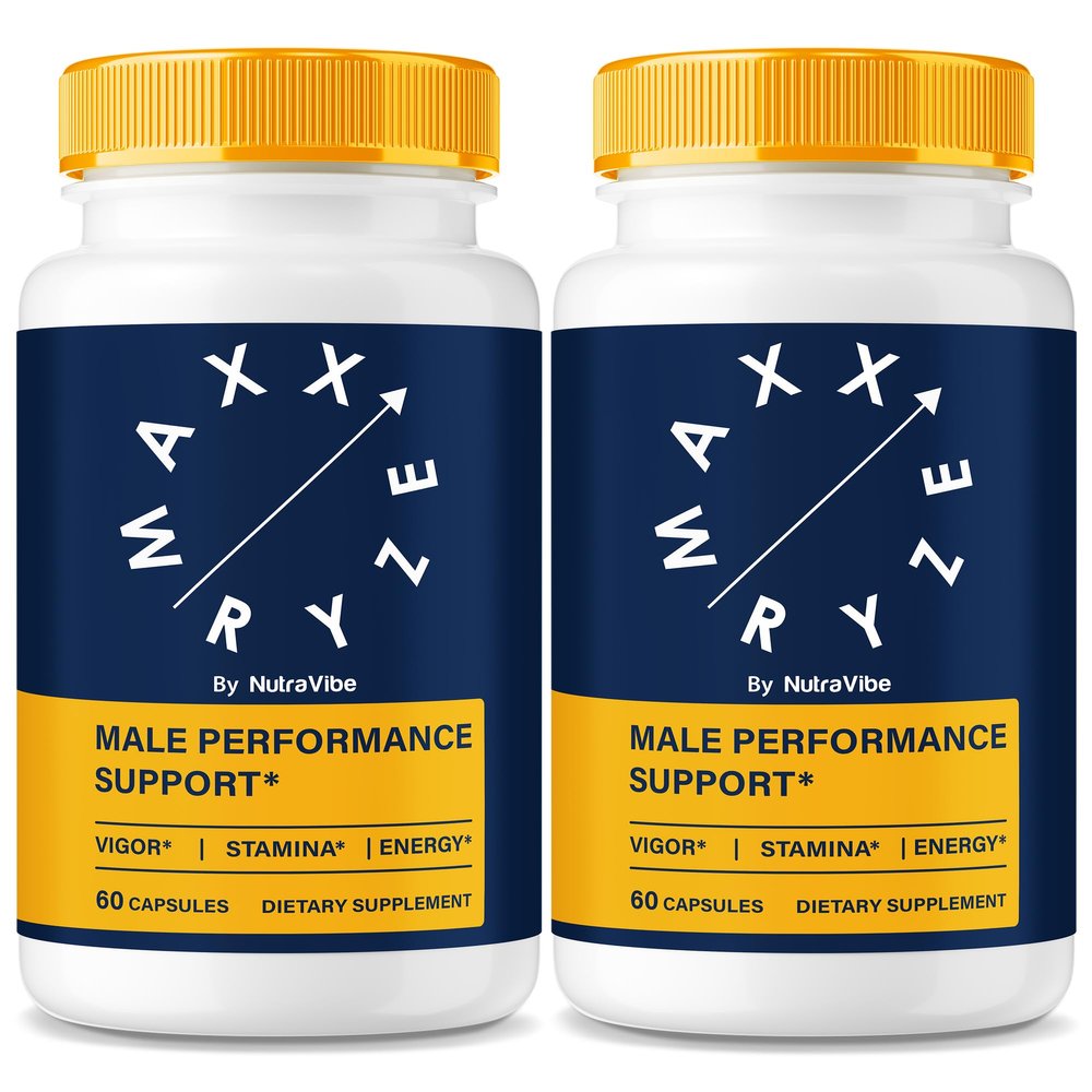 (2 Pack) Maxx Ryze Male Capsules, Official MaxxRyze for Men with Premium, Natural Ingredients to Support Performance, Lasting Energy and Endurance, Easy-To-Swallow, Only 2 Pills A Day (120 Capsules)