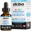 Kids Probiotic Liquid Drops Organic - Organic Probiotics for Kids Probiotics Age 4+, Digestive Health, Immune Support, Flora Gut Health Supplements - Vegan Kid Liquid Probiotic Drops, Non-GMO 1 Fl Oz view 1