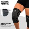Real Steel Compression Knee Brace for Men & Women Supportive Knee Sleeves for Running, Pain Relief, Workout Protection & Daily Joint Comfort | 1 Pair view 3