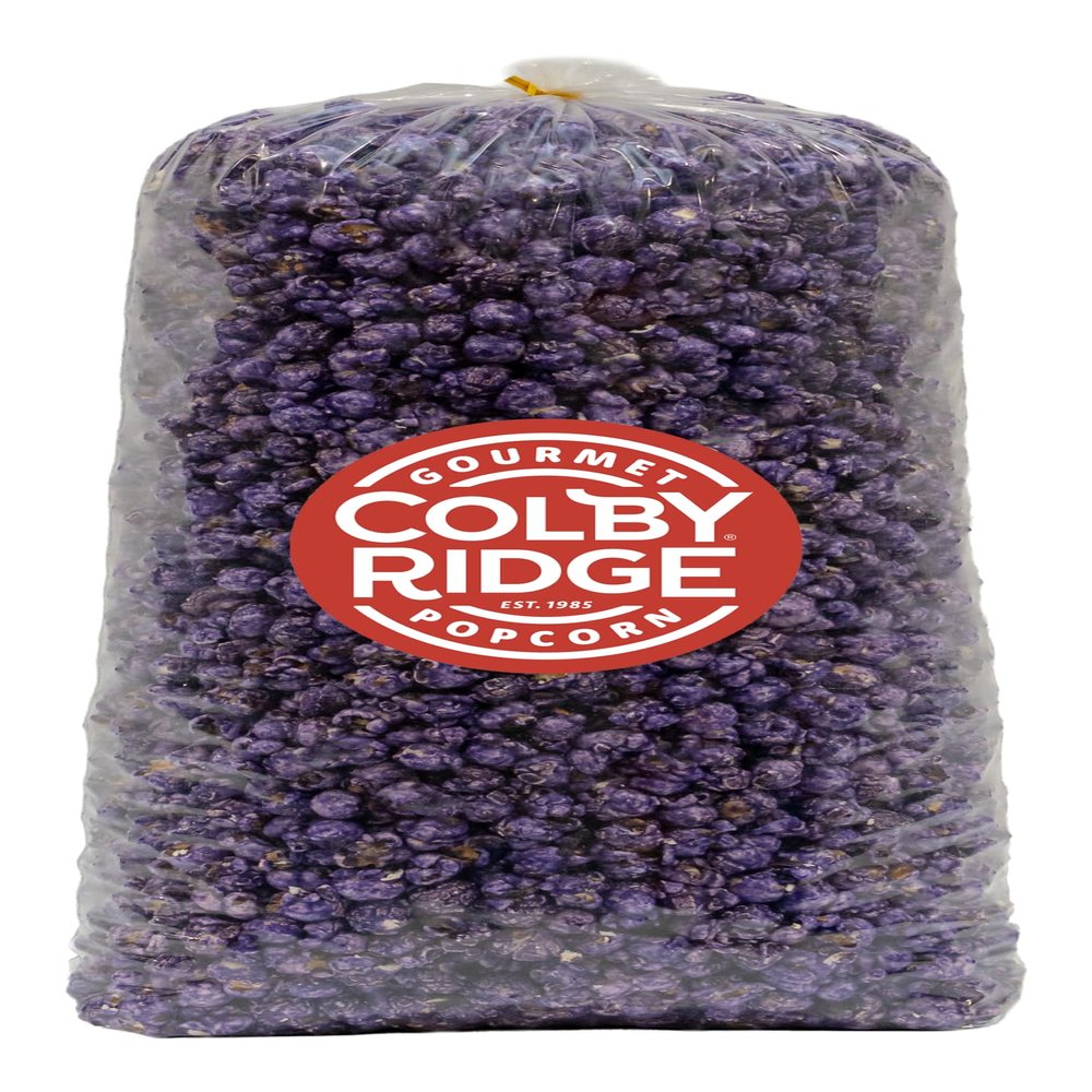 Colby Ridge Purple Gourmet Craft Popped Gluten Free Popcorn Bulk Sized Large Gift Party Bags (Bulk 5 Gal. 80 Cups)