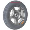 12 Inch Electric Wheelchair Rear Wheel Replacement, 12 1/2x2 1/4 Non-Slip Non-Inflatable Rubber Tire, Aluminum Alloy Wheel Hub, Bearing: 17mm view 3