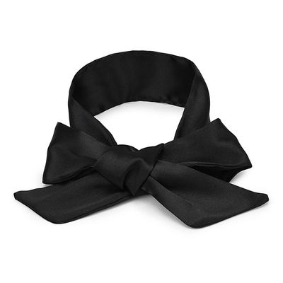 150CM/59Inch Black Silk Satin Eye Mask Adjustable Long Ribbon Blindfold Eyes Cover Sleeping Eye-Mask for Travel Home Nap