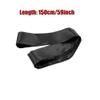 150CM/59Inch Black Silk Satin Eye Mask Adjustable Long Ribbon Blindfold Eyes Cover Sleeping Eye-Mask for Travel Home Nap view 2