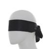 150CM/59Inch Black Silk Satin Eye Mask Adjustable Long Ribbon Blindfold Eyes Cover Sleeping Eye-Mask for Travel Home Nap view 4