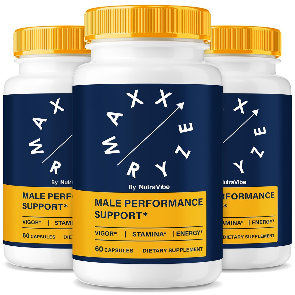 (3 Pack) Maxx Ryze Male Capsules, Official MaxxRyze for Men with Premium, Natural Ingredients to Support Performance, Lasting Energy and Endurance, Easy-To-Swallow, Only 2 Pills A Day (180 Capsules)