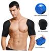 MUCKLILY Sbr Double Shoulder Support Brace for Women Pain Relief Shoulder Pad Warm Cover for Outdoor Sports Comfortable Sleeve Xl view 4