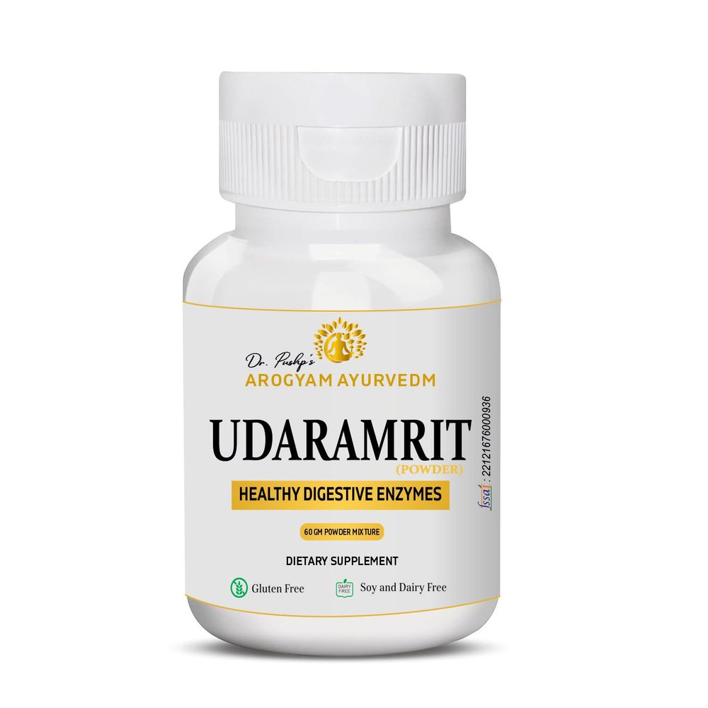 Smaart Health Udaramrit Powder 60 Gm for Gastritis and Constipation - Ayurvedic Digestive Health Supplement with Triphala and Hing - Powder Form